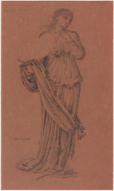 Weibliche Figur mit einer Schale, Studie für 